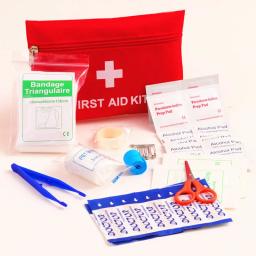 Portátil ao ar livre impermeável primeiros socorros kit, tratamento médico de emergência, família ou viagem, 14 itens por conjunto - Image 1