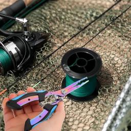 Alicate de pesca multifuncional, cortador de linha de aço inoxidável, abridor de anel dividido portátil, ferramenta de pesca, 1 peça - Image 5