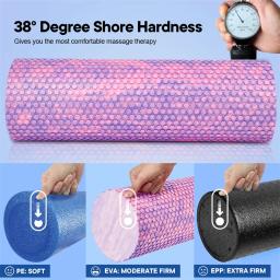 Rolo de espuma de yoga de eva, 15*45cm, massageador corporal de alta densidade para pilates, exercício fitness, academia, equipamento muscular relaxante, alívio das costas - Image 3