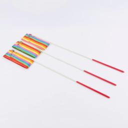 Fita de ginástica artística com haste para crianças, brinquedos coloridos de dança, adereços esportivos ao ar livre, presentes infantis, 4m, 5 peças - Image 4