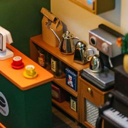 Kits artesanais de construção em miniatura, Dollhouse DIY, brinquedo para adultos e adolescentes - Image 5