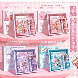 Cute Cartoon Sticker Set para Journaling e Scrapbooking, caixa de presente das mulheres, gama completa, suprimentos para mão Buisness - Image 3