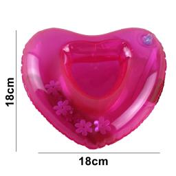 1-5 pçs pvc inflável beber copo titular amor em forma de coração piscina float festa decorações flutuante água cerveja suportes - Image 6