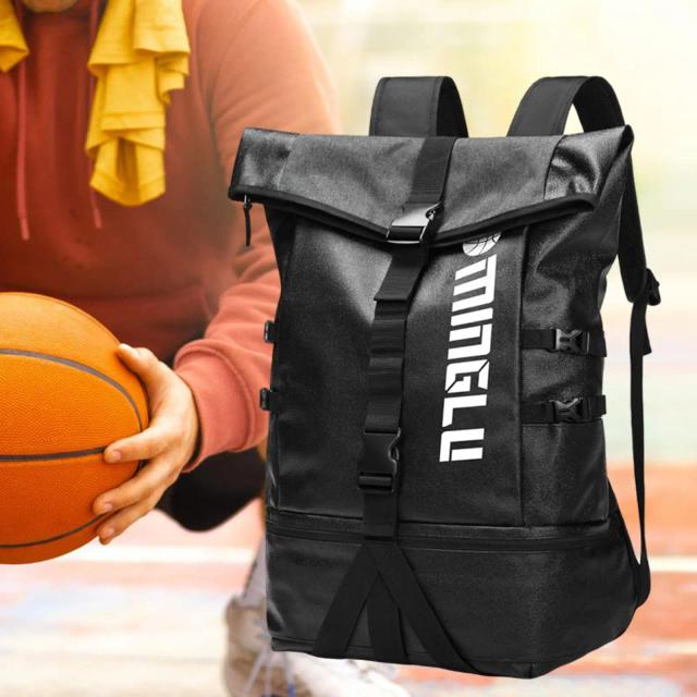 Saco de Armazenamento Multifuncional para Esportes com Compartimento para Bolas e Sapatos