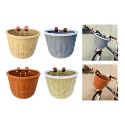 Cesta de bicicleta retro com alças para crianças, armazenamento de bicicletas, acessórios infantis, acampamento ao ar livre, ciclismo, equitação - Image 3