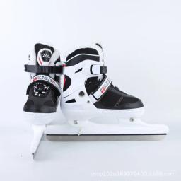 Patins de gelo com velocidade ajustável unisex, Patines adulto, Tamanho retrátil Sapatos de hóquei, Sapatos de skate de lâmina grossa - Image 2