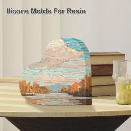 Molde de silicone grande resina epóxi fundição molde, hexágono coração forma molde, DIY flor preservação artesanato presente para casamento e namorados - Image 6