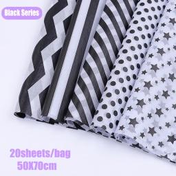 20 folhas de papel de alumínio com bolinhas douradas, papel de tecido translúcido, embalagem para presente, artesanato, rolo de papel para vinho, roupas 50x70cm - Image 4