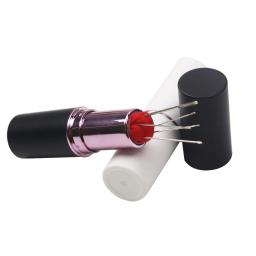 Novo batom agulha pino almofada retrátil portátil mini segurança durável alfinetes titular diy bordado ferramentas de costura - Image 3