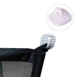 Barreira de vedação retrátil do bebê Portão de segurança dobrável com 4 ganchos Malha de nylon Porta de proteção portátil Rede de isolamento de animais de estimação - Image 2