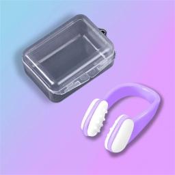 Natação Nariz Clipe com Caixa, Ambiental Soft Silicone Nose Clip para Crianças e Adultos, Natação Esporte Mergulho Equipamento de Proteção, Iniciante - Image 4