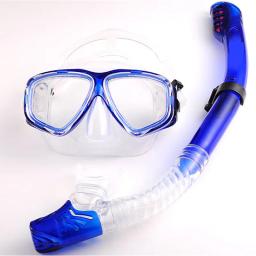 Conjunto de Máscara de Mergulho Miopia, Snorkel, Vidro Temperado, Seco Top Natação Googles, Lentes Míopes, Visão Curta - Image 5