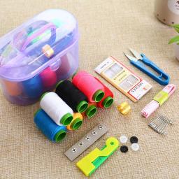 Kit De Costura Conjunto De Caixa De Armazenamento, Agulhas De Armazenamento De Bordados, Pinos De Rosca Dedal para Vestuário DIY - Image 3