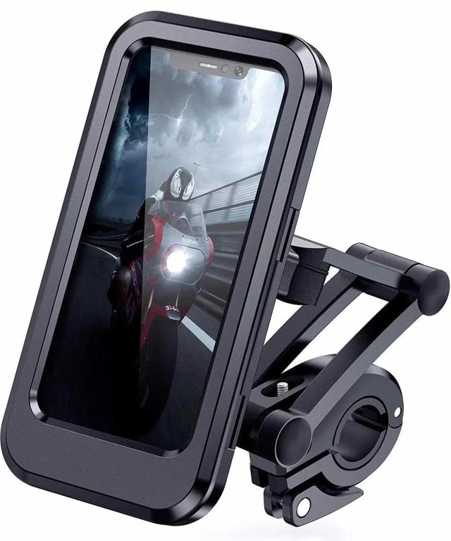 Suporte Universa lImpermeável para Celular: Ajustável para Bicicletas e Motocicletas com Giro 360°