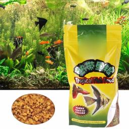 Comida de peixes tropicais para peixes pequenos, Tanque de aquário, Alimentos frescos para lanterna Guppy, Grão 98g, 1 saco - Image 3