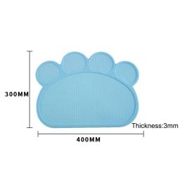 Tapete de silicone à prova placpara animais de estimação, proteção da tigela de beber para cães e gatos, roupa fácil de lavar - Image 2