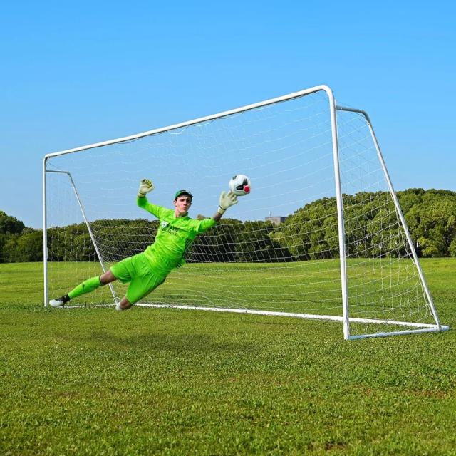 Gol de Futebol de Aço Portátil para Treinamento Profissional - Rede de Metal Resistente com Estrutura de 1,97" de Diâmetro
