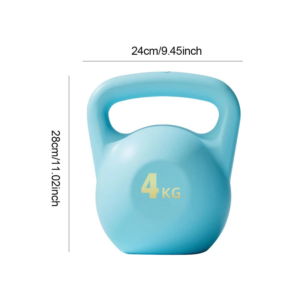 Pesos de kettlebell cheios de água, pesos de haltere à prova de choque, pesos de mão para treinamento de força, após preenchido de água 4/6kg - Image 1