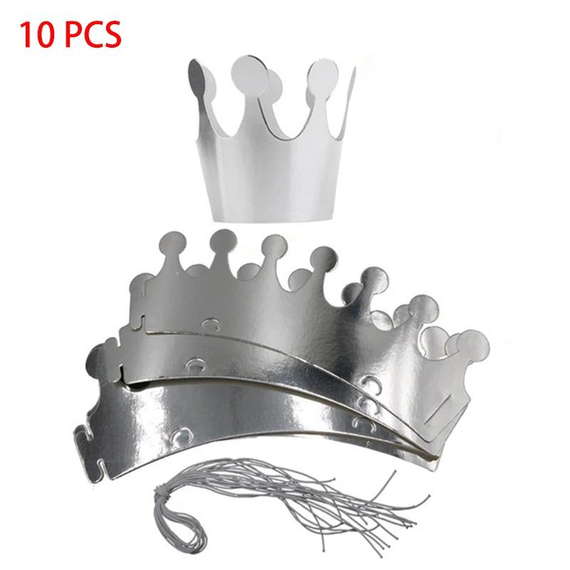 Chapéu de papel para adultos e crianças, decoração de festa para casamento, Baby Shower, feliz aniversário, Home Supplies, 8pcs - Image 1