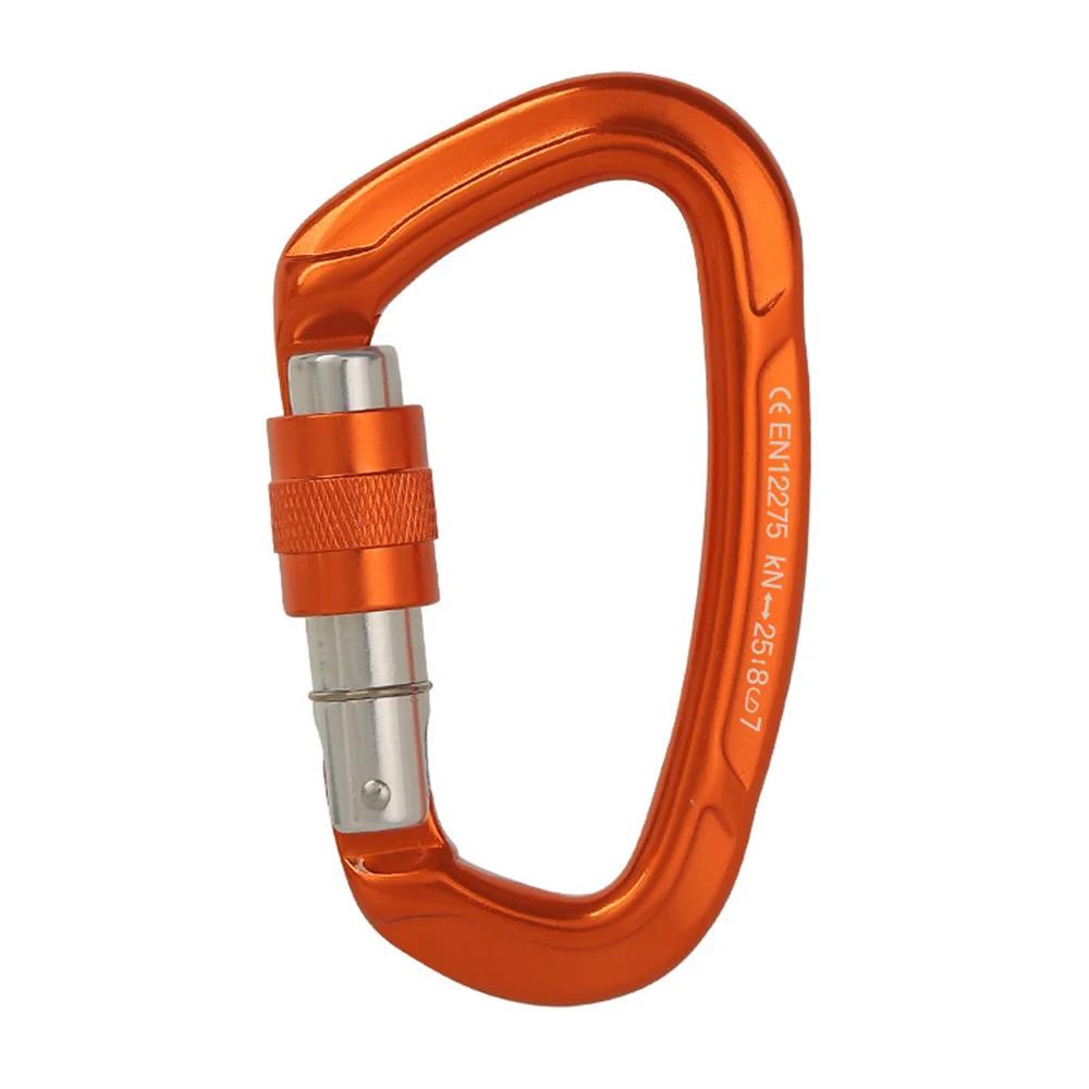 Escalada Mosquetão para Acampamento ao Ar Livre, Rocha, Escalada, Rede, Mochila, Cabo, Fivela, Segurança, Proteção, Multi Ferramenta, Acessórios de Pesca, 25kN Lock - Image 1