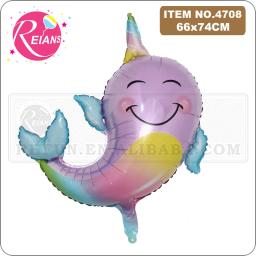 Balão inflável, unicórnio, gato, baleia, cílios, balão, decoração de festa de feliz aniversário, brinquedo do chuveiro do bebê - Image 3