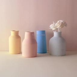 Silicone Handmade Escultura Molde, DIY Vaso, Vaso De Flores, Artesanato De Gesso, Resina Fundição, Decoração Para Casa - Image 3