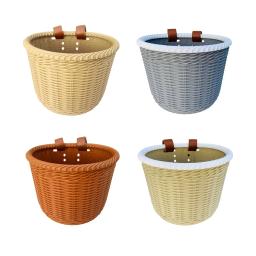 Cesta de bicicleta retro com alças para crianças, armazenamento de bicicletas, acessórios infantis, acampamento ao ar livre, ciclismo, equitação - Image 1