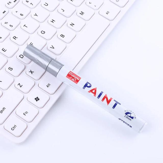Pneu de Carro Impermeável com Marcador de Pintura Oleosa Mark Pen - Ideal para Borracha, Metal e Acabamentos Permanentes