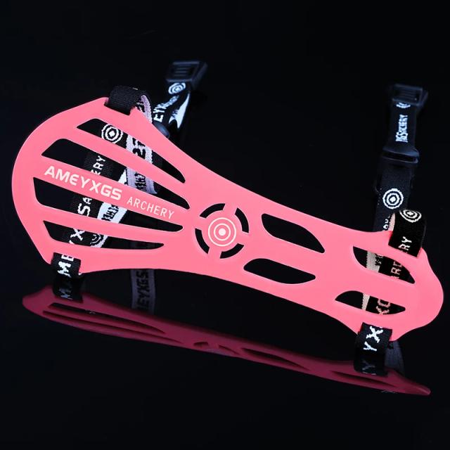 Colorido Archery Arm Guard, Equipamento de Proteção, Correias ajustáveis para Arco e Flecha, Protetor de Caça Tiro, Material Nylon, 16cm