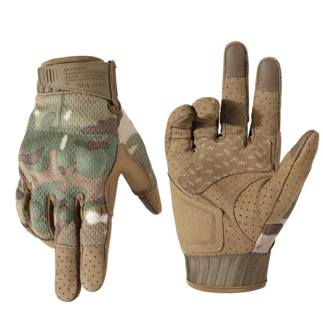 Luvas Táticas Antiderrapantes com Sensibilidade ao Toque para Homens - Ideal para Esportes, Escalada, Paintball, Tiro, Caça e Trabalho ao Ar Livre