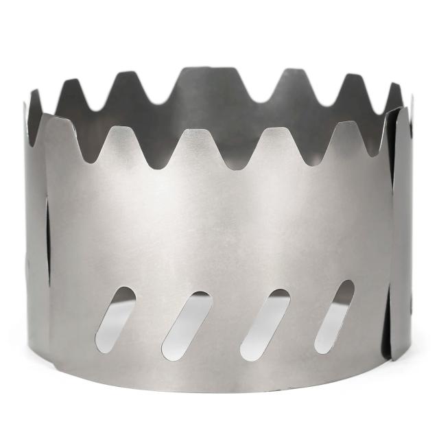 Suporte Portátil 2 em 1 para Fogão de Titânio: Utensílio de Cozinha Ultraleve Ideal para Acampamento e Mochilão