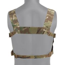 Colete de nylon ajustável para homens e mulheres, ferro estilo H harness, versão larga, equipamento de peito FCPC, colete airsoft destacável Molle - Image 5