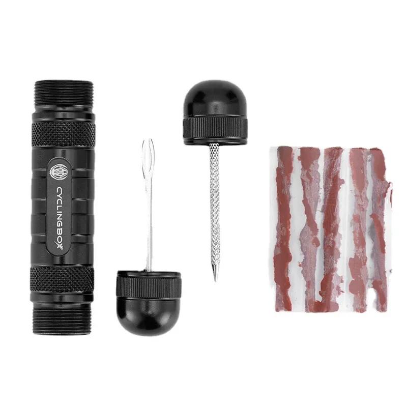 Kit de reparo de pneus sem câmara de ar de bicicleta, broca de borracha, cola livre, ferramenta de reparo de pneus de bicicleta, conjunto de ferramentas de reparo de bicicleta - Image 1