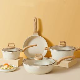 Conjunto de Panelas Antiaderentes Fogões De Arroz De Comida De Acampamento Conjunto De Panelas De Alta Qualidade Fogão A Gás Acessórios De Cozinha - Image 1