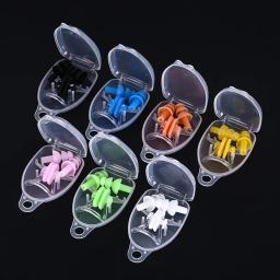 Grampo macio do nariz do silicone, tampões de orelha impermeáveis, acessórios da natação, esporte, ferramenta do mergulho, esporte da água, 1 grupo - Image 1