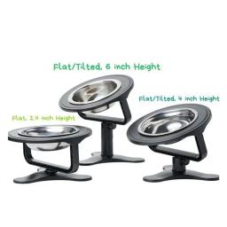 Alimentador lento elevado para animais de estimação, tigelas para cães, suporte ajustável, tigela de água antiderrapante, tigela para cães levantada para gatos pequenos, filhotes - Image 5