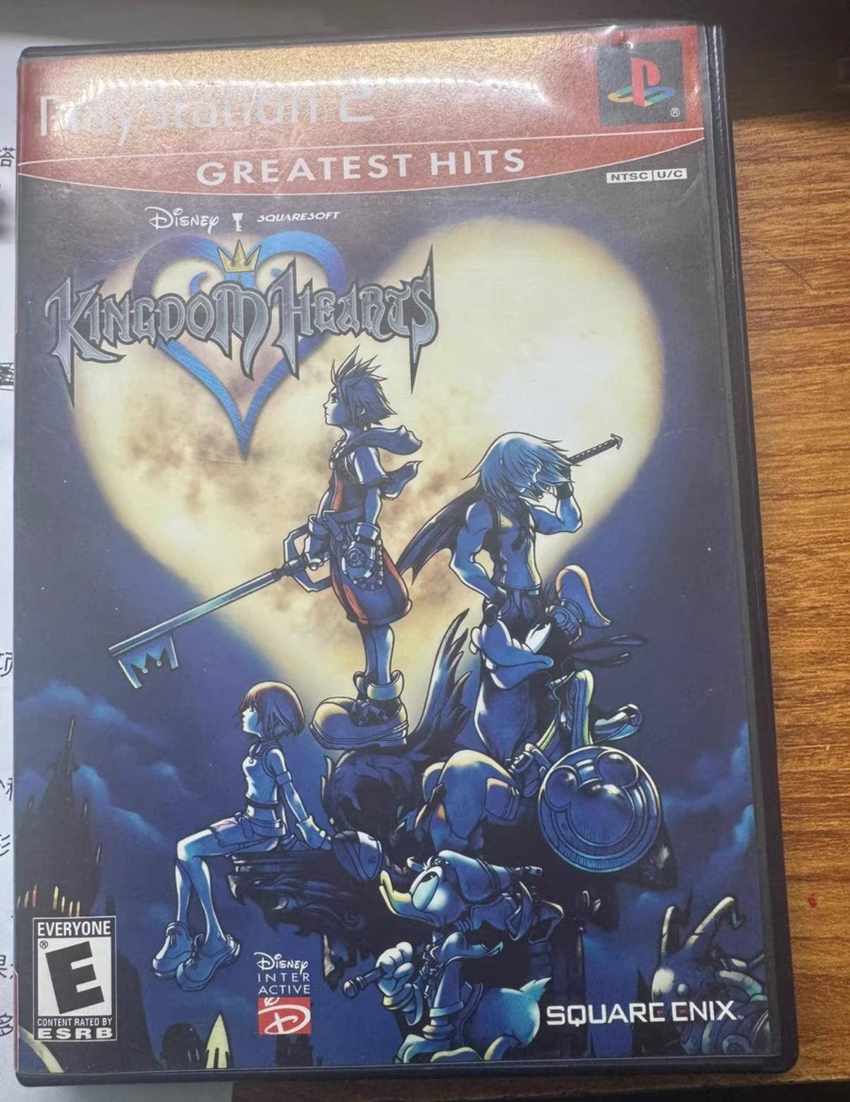 Disco de jogo autêntico usado para Sony PS2 Kingdom Hearts versão norte-americana, inclui manual. - Image 1