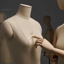 Manequim de costura profissional para alfaiate, modelo feminino, base de metal, busto vestido formulário stand, roupas pin, design - Image 4