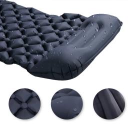 Colchão inflável com travesseiros, almofada de dormir ao ar livre, esteira de viagem, cama dobrável, almofada de ar ultraleve, caminhadas, trekking, camping - Image 5
