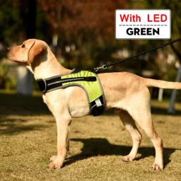 LED Luminous Light Up Dog Harness, Colete com alça torácica para cães grandes, Segurança reflexiva, Coleiras ao ar livre, Acessórios para animais de estimação - Image 2
