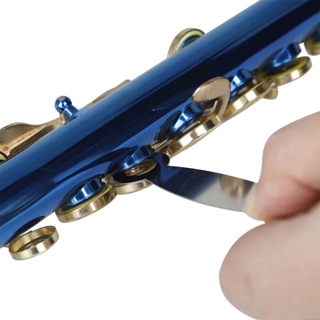 Kit de Reparo para Flauta Piccolo em Aço Inoxidável com 3 Peças e Acessórios de Manutenção para Instrumentos de Sopro