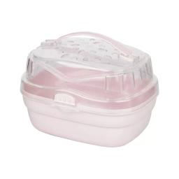 Gaiola saída para coelho, pequeno animal estimação com capa ventilada, caixa transporte plástico para animais - Image 5