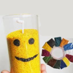 Cera de areia colorida natural para fazer velas, decoração DIY, pintura em areia, corante, floco de neve, suprimentos, 10g - Image 4