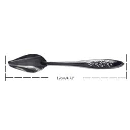 Alimentador de aço inoxidável durável para pássaros pequenos papagaios colher de alimentação manual do metal para alimentos & água - Image 4