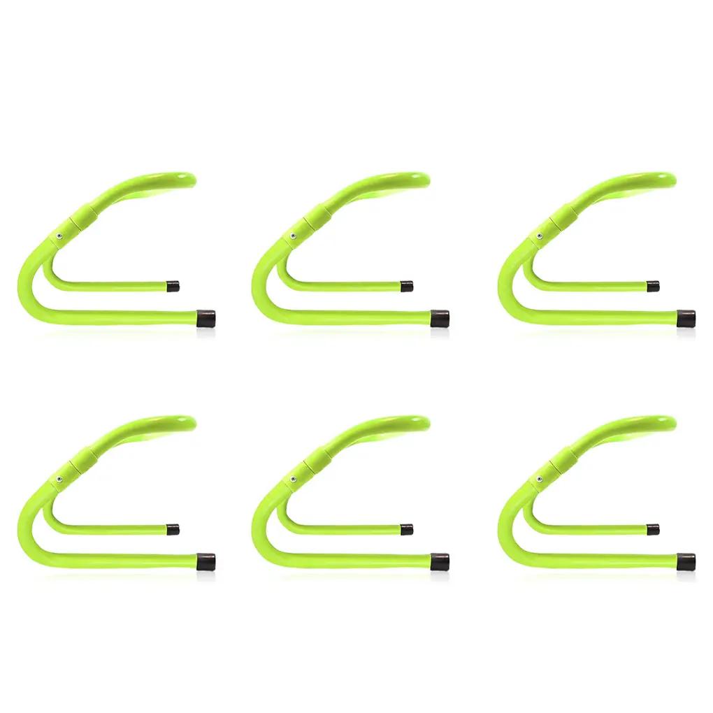 Ajustável Folding Hurdle, Soccer Training Aids, Indoor e Outdoor Ginásio Barreira, Equipamentos Acessórios, Pacote de 6 Velocidade - Image 1