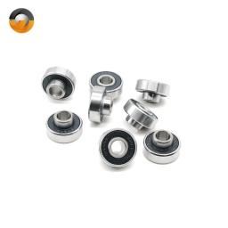 8 peças rolamento de skate 608rs 8x22x7mm abec9 espaçador integrado rolamento longboard 608 placa de dança rolamentos de placa de balancim duplo - Image 4