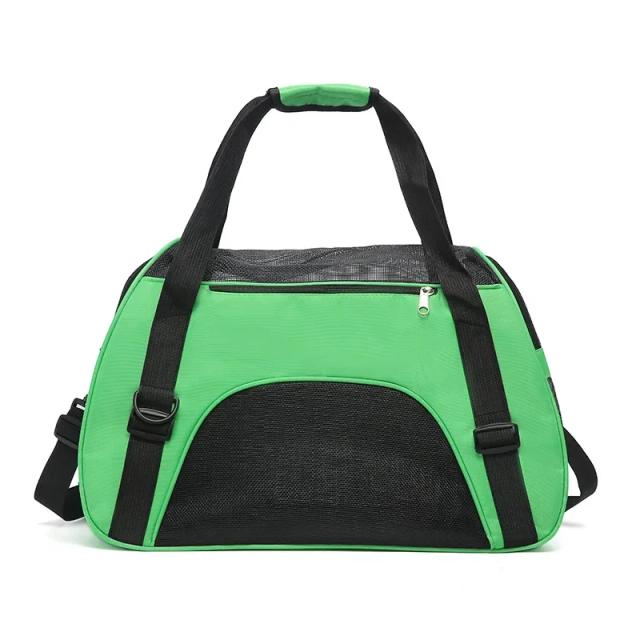Bolsa de Transporte Dobrável para Animais com Face Macia e Sacos de Malha Respirável para Gatos e Cães