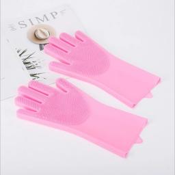 Escova De Banho De Borracha Macia Para Cães E Gatos, Luvas De Massagem, Pente De Estimação, Ferramentas De Limpeza De Chuveiro, Acessórios De Banheiro, Fornecedores - Image 4