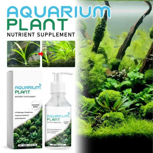 Suplemento Nutricional Orgânico de Plantas Aquáticas: Alimento, Fertilizante e Nutriente Hidropônico 100ml