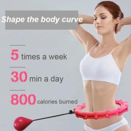 32/24/28 Seção Ajustável Esporte Aros Cintura Abdominal Exercício Destacável Hoola Massagem Fitness Hoop Treinamento Perda De Peso - Image 3